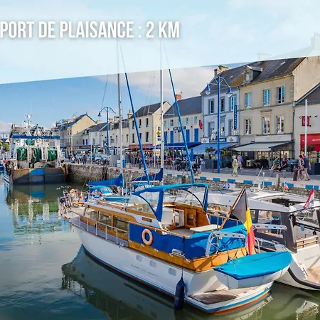 L'air Marin Avec Belle Terrasse Vue Degagee Sejour Lumineux 10 Mn A Pied Et Centre En Bessin, Tous Commerces Et Restaurants, Proche Bayeux Et Omaha פורט-אן-בסאן-אופאן