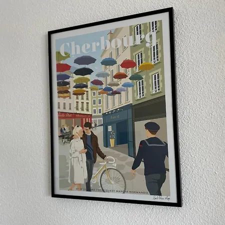 L'air Marin Avec Belle Terrasse Vue Degagee Sejour Lumineux 10 Mn A Pied Et Centre En Bessin, Tous Commerces Et Restaurants, Proche Bayeux Et Omaha Apartment