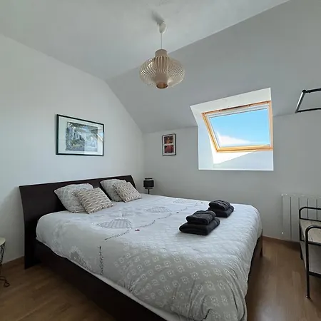 Daire L'air Marin Avec Belle Terrasse Vue Degagee Sejour Lumineux 10 Mn A Pied Et Centre En Bessin, Tous Commerces Et Restaurants, Proche Bayeux Et Omaha